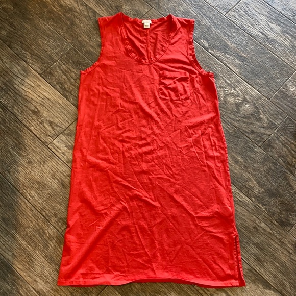 J crew orange tank dress